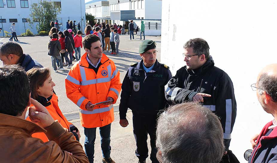 Proteção Civil testou plano de emergência na EBI