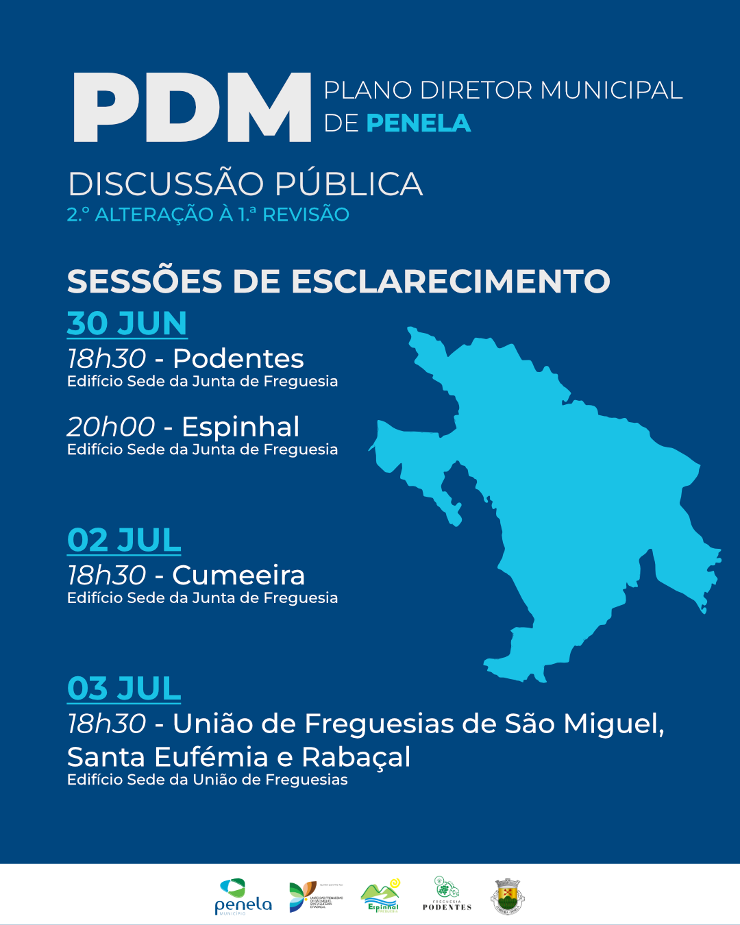 Câmara Municipal promove sessões de esclarecimento sobre a 2.ª alteração à 1.ª Revisão do Plano Diretor Municipal de Penela