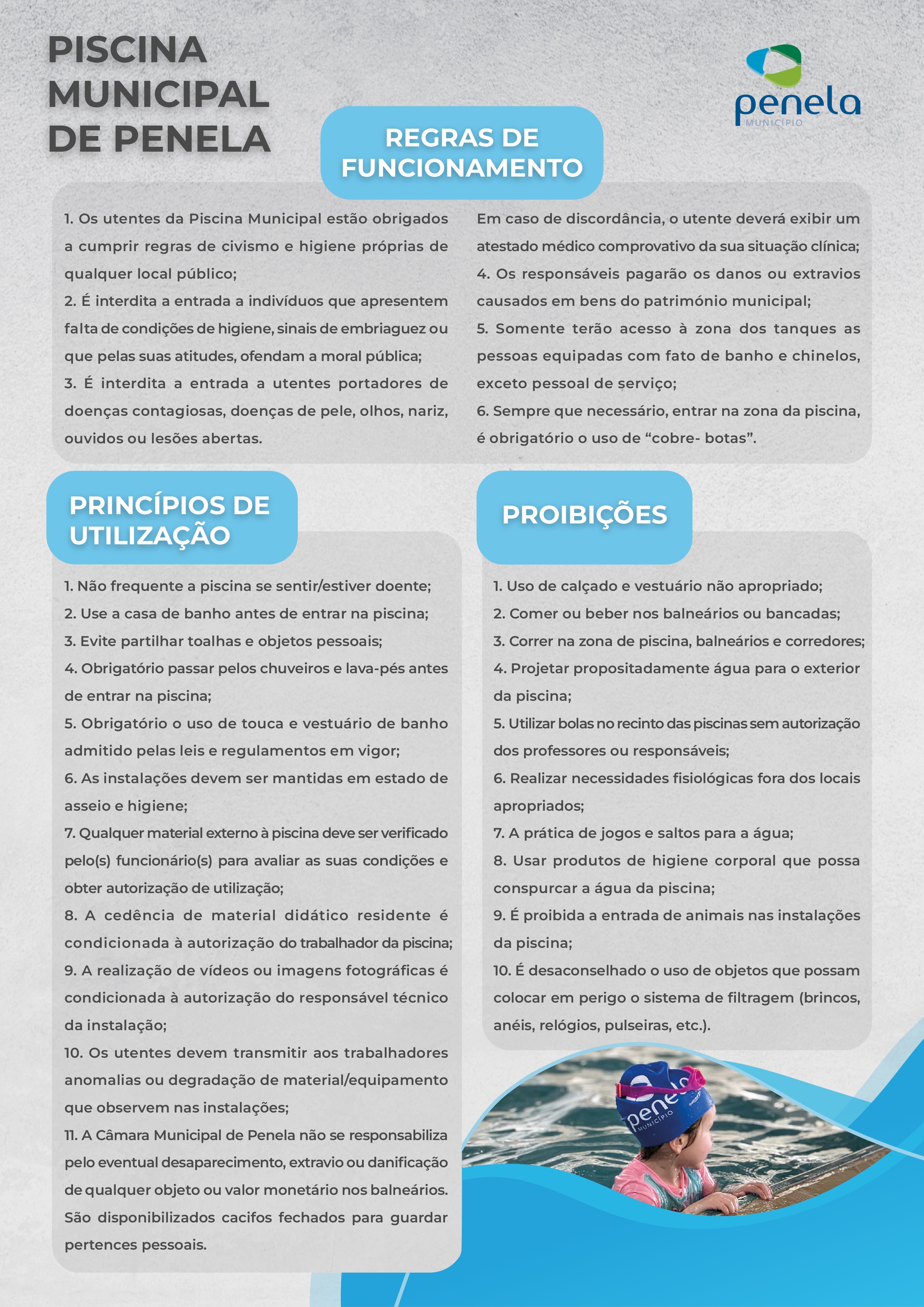 Regras de funcionamento | Princípios de utilização | Proibições