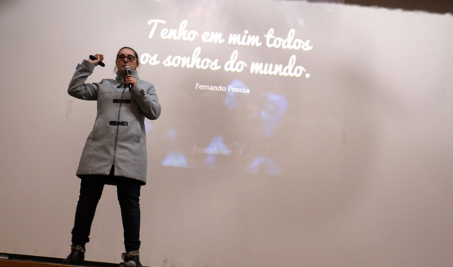 Andreia de Souza, jornalista no Programa da Cristina esteve em Penela para o Teen Talks