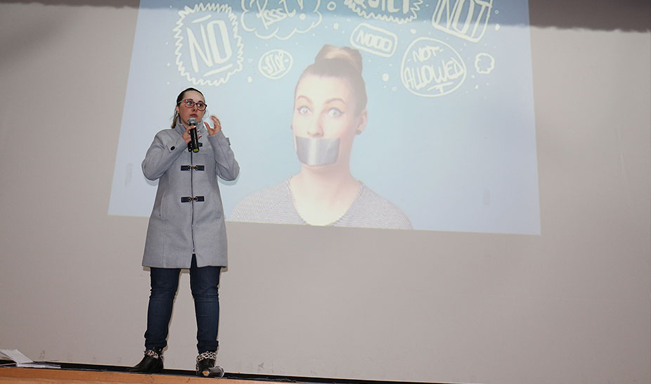 Andreia de Souza, jornalista no Programa da Cristina esteve em Penela para o Teen Talks