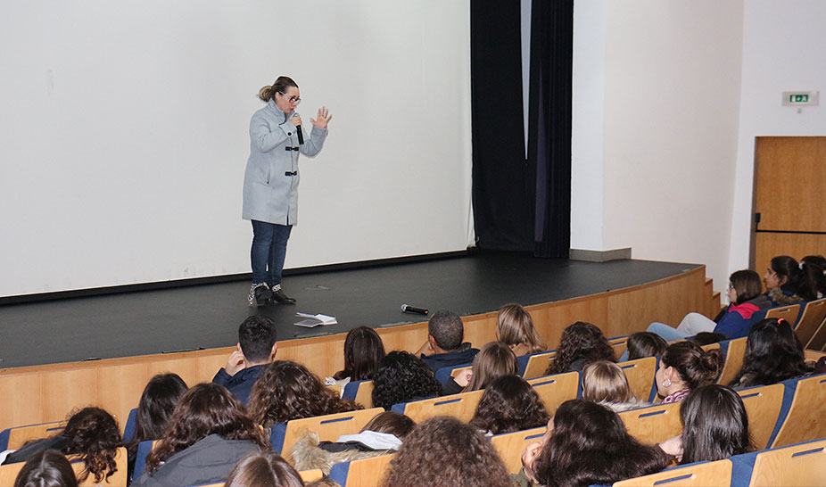 Andreia de Souza, jornalista no Programa da Cristina esteve em Penela para o Teen Talks