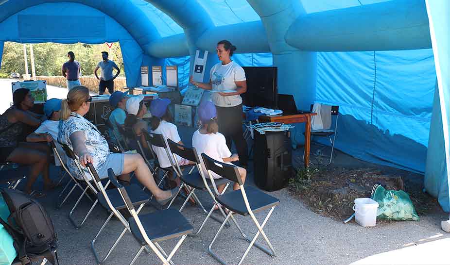 Climagir esteve na praia da Louçainha