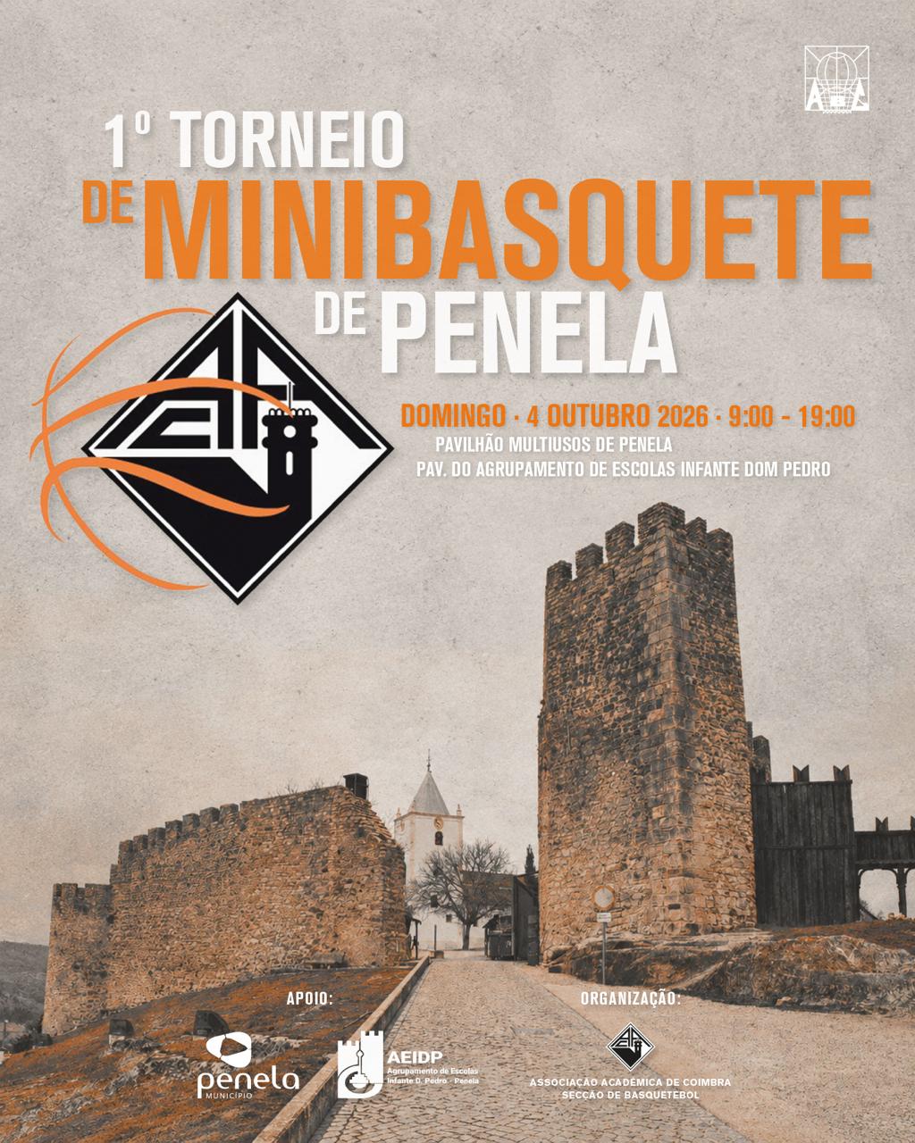 Concelho de Penela recebe I Torneio de Minibasquetebol no dia 4 de outubro