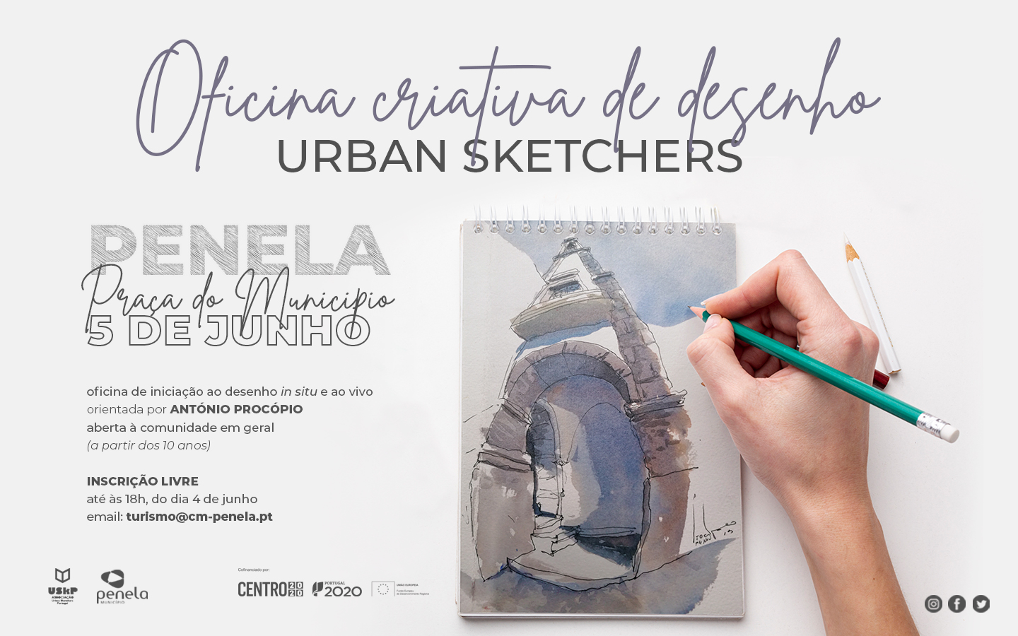 Oficina Criativa de Desenho em Diário Gráfico