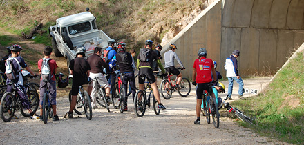 atletas durante a prova