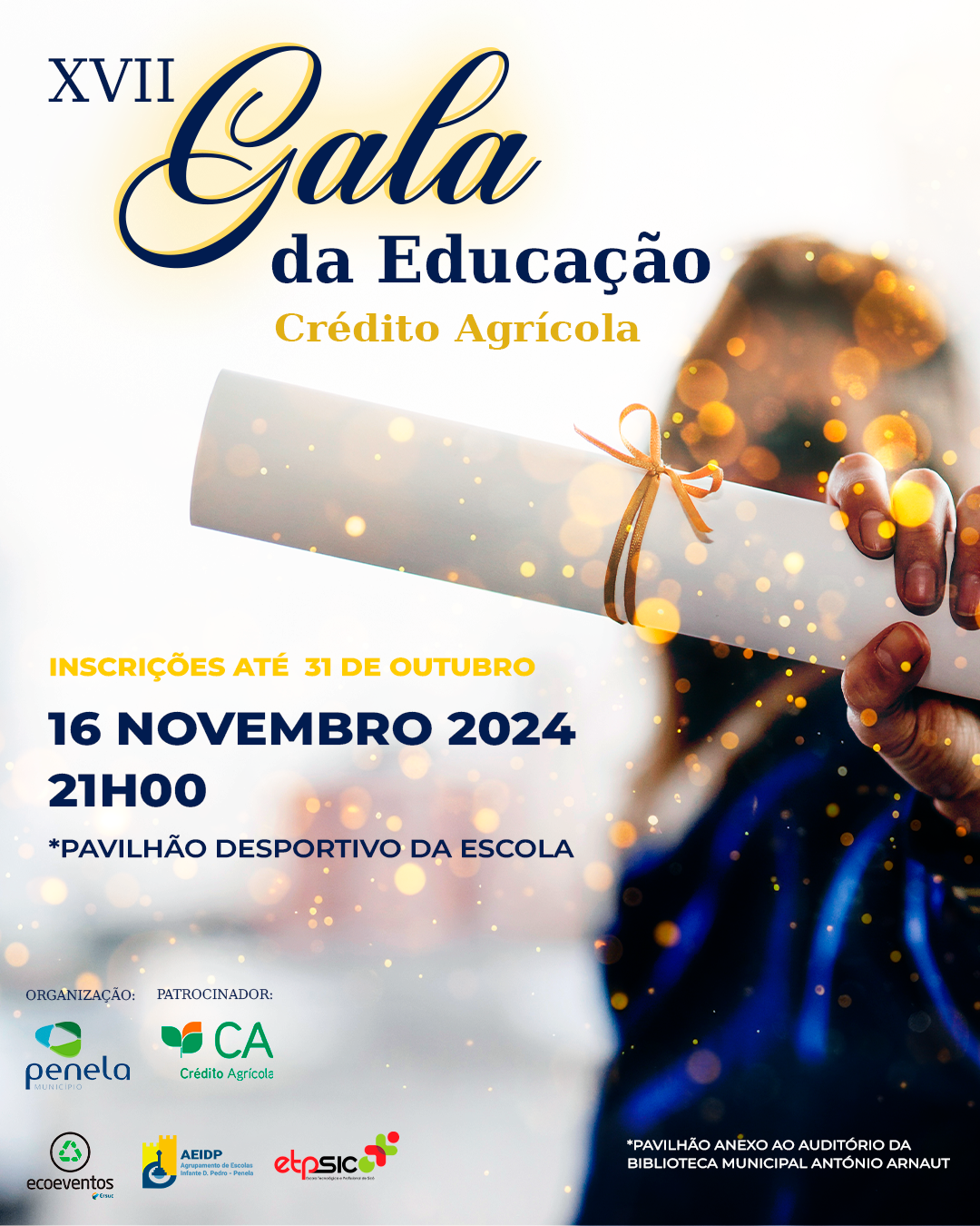INSCRIÇÕES PARA  A GALA DA EDUCAÇÃO 2024 ATÉ 31 DE OUTUBRO