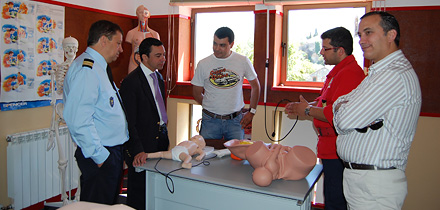 Visita à sala de formação