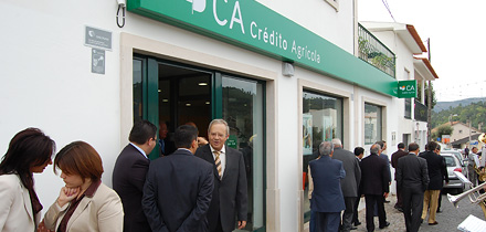 Inauguração da agência do Crédito Agrícola