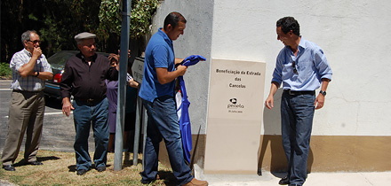 Inauguração reabilitação da estrada de Cancelas
