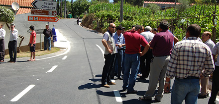 Inauguração reabilitação da estrada de Cancelas