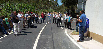 Inauguração reabilitação da estrada de Cancelas