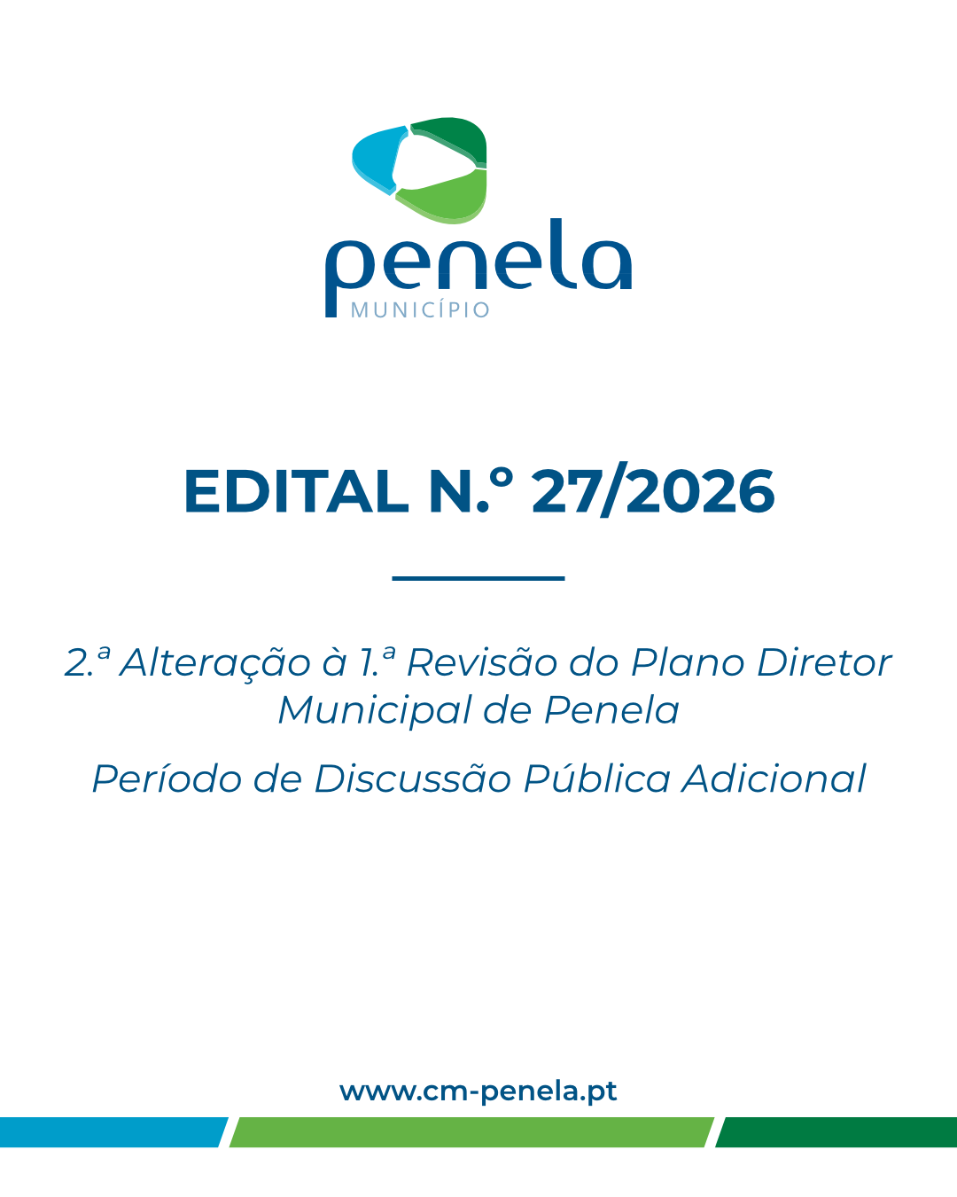 2.ª Alteração à 1.ª Revisão do Plano Diretor Municipal de Penela - Período de discussão pública adicional