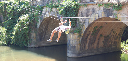 Tirolesa na Ponte do Espinhal