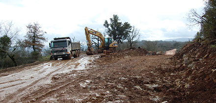 Obra ligação IC3 Cumieira_21Jan09