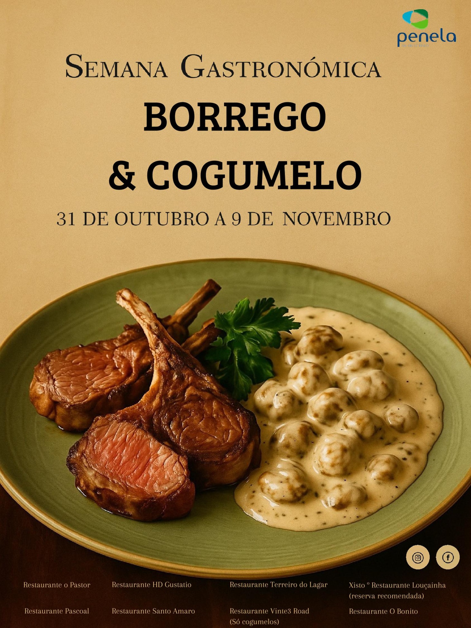 Semana Gastronómica do Borrego e do Cogumelo no concelho de Penela
