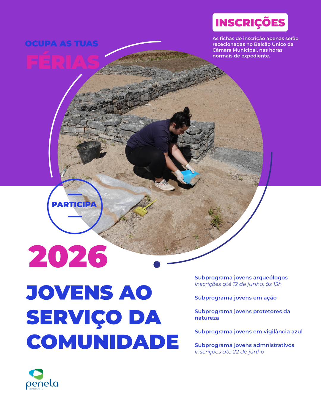 Câmara Municipal de Penela abre candidaturas para o Programa “Jovens ao Serviço da Comunidade”