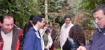 A 150 metros da cascata