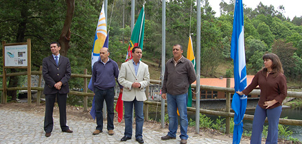 Hastear da Bandeira Azul na Praia Fluvial da Louçainha