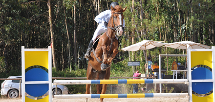 salto de um obstáculo